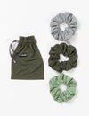 Evergreen/Market Stripe in Evergreen/Sea Salt