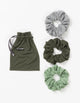 Evergreen/Market Stripe in Evergreen/Sea Salt