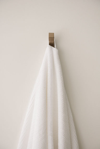 Ribbed Terry Bath Towels