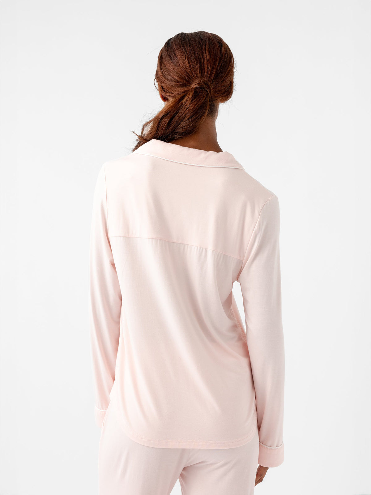 Women's Bamboo Stretch-Knit Long Sleeve Pajama Top - Tall