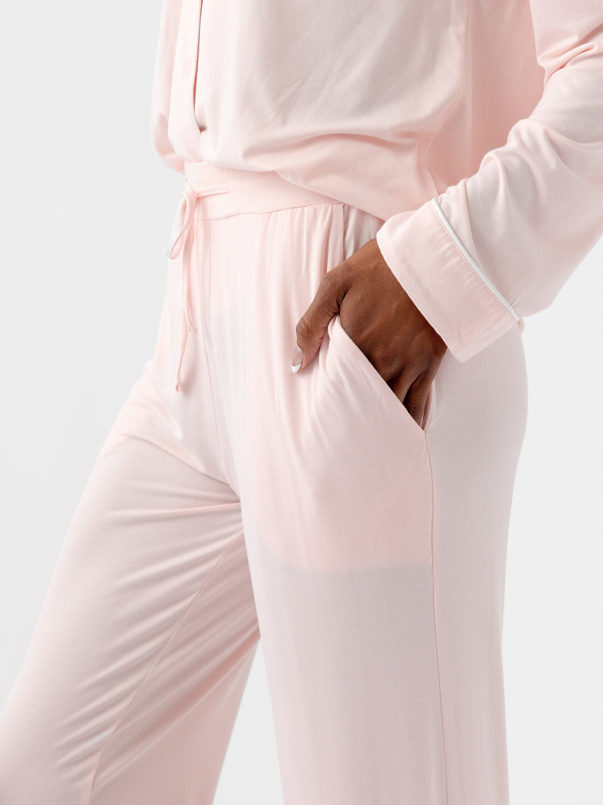 Women's Bamboo Stretch-Knit Long Sleeve Pajama Set - Tall