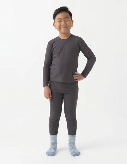Children's Bamboo Waffle Knit Base Layer Set
