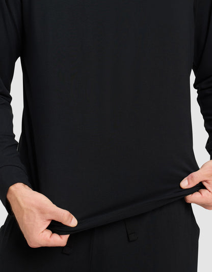 Men's Bamboo Stretch-Knit Long Sleeve Pajama Set