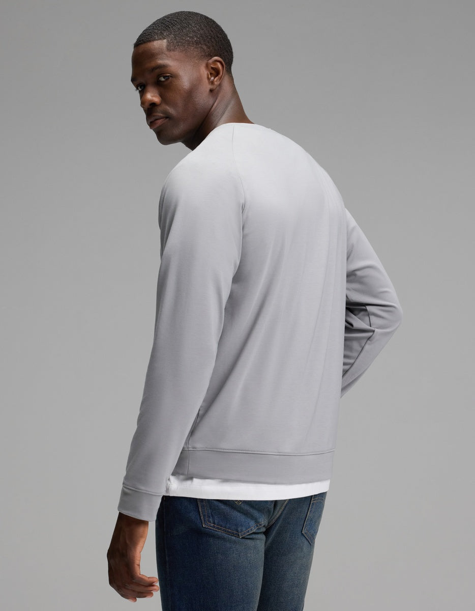 Men's Brushed Bamboo Pullover Crew