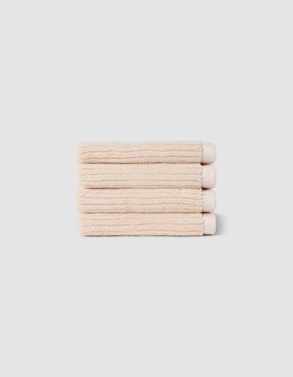Ribbed Terry Washcloths