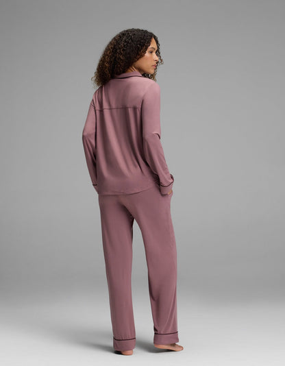 Women's Bamboo Stretch-Knit Long Sleeve Pajama Set