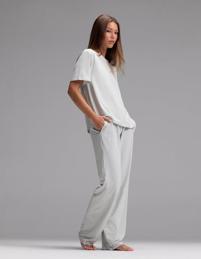 Women's First Layer Pajama Short Sleeve Tee & Pajama Pant Set