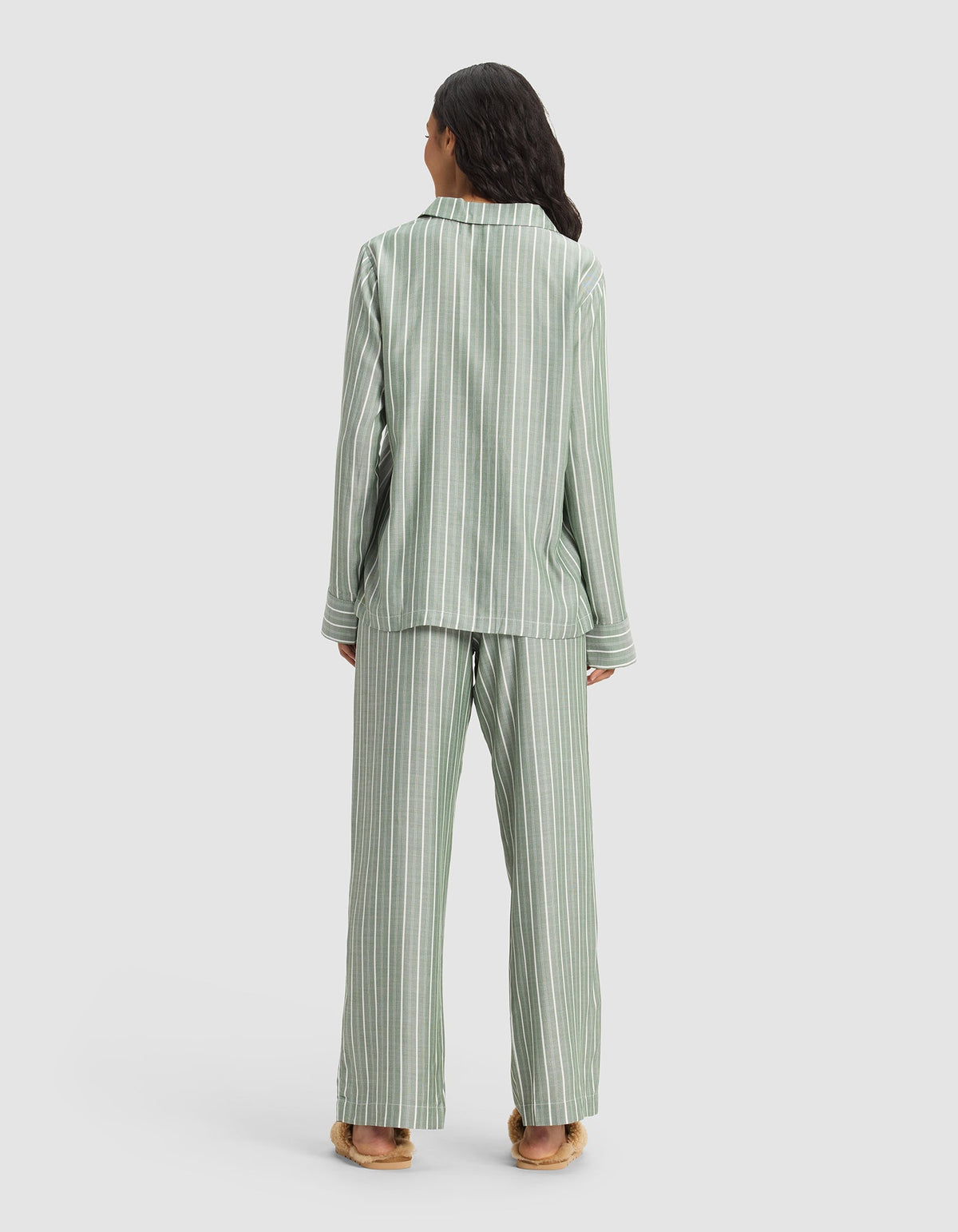 Women's Soft Woven Long Sleeve Pajama Set