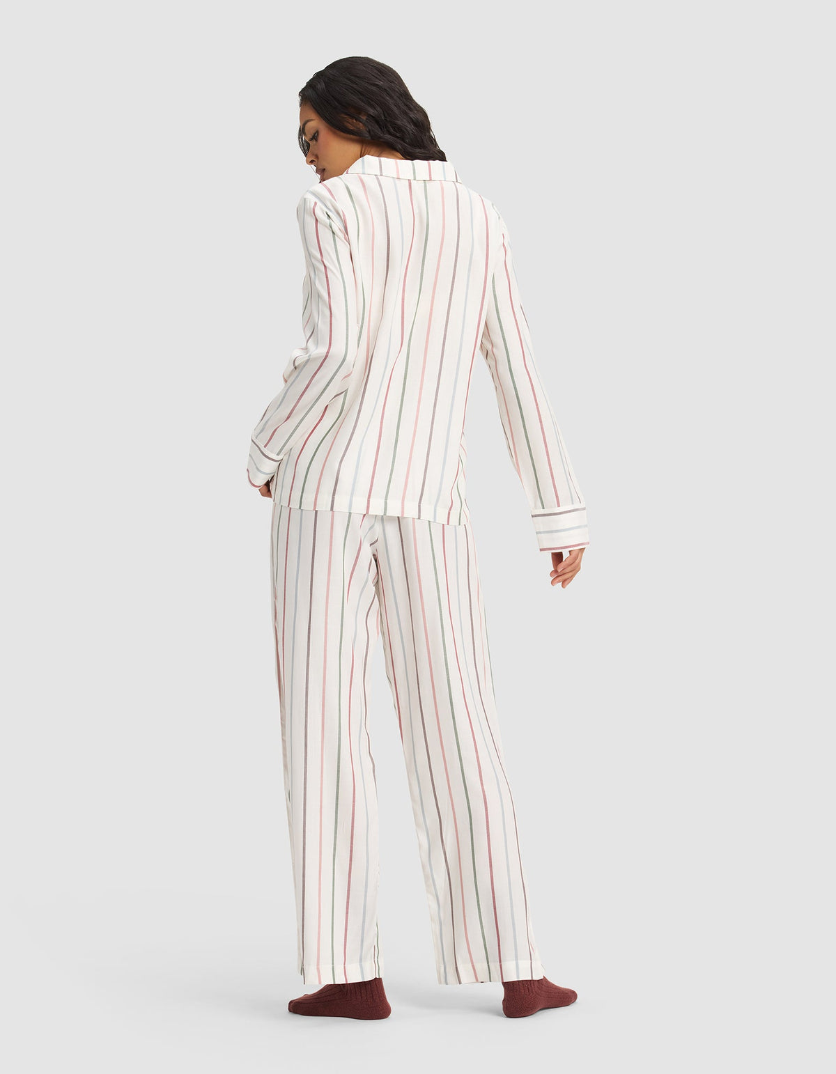 Women's Soft Woven Long Sleeve Pajama Set